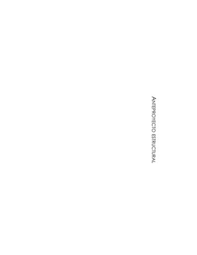 Portada de Anteproyecto estructural