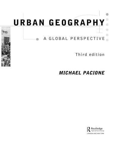 Portada de Urban geography