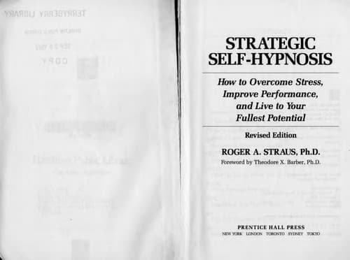 Portada de Strategic Self-Hypnosis