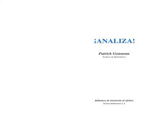 Portada de Analiza!