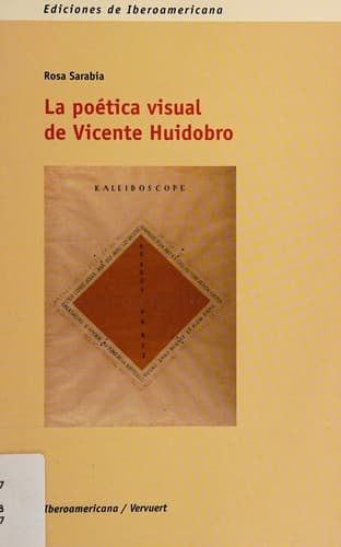 Portada de La poética visual de Vicente Huidobro