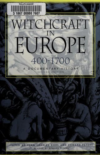 Portada de Witchcraft in Europe, 400-1700