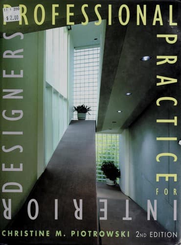Portada de Professional practice for interior designers