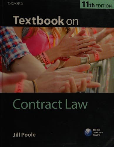 Portada de Textbook on contract law