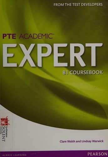 Portada de PTE academic expert