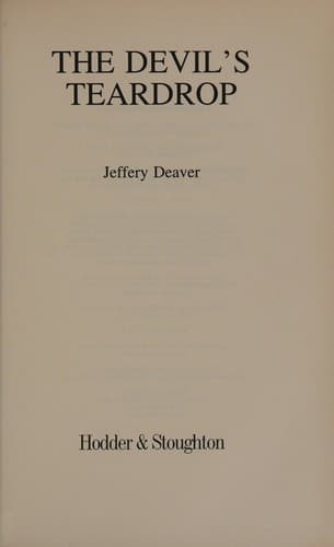 Portada de The devil's teardrop