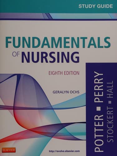 Portada de Study guide for Fundamentals of nursing, eighth ed