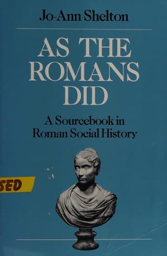 Portada de As the Romans did
