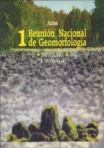 Portada de 1 Reunión Nacional de Geomorfología