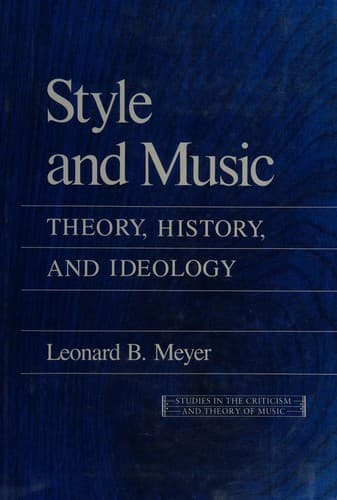 Portada de Style and music
