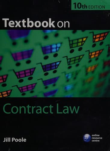 Portada de Textbook on contract law