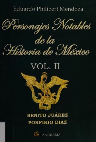 Portada de Personajes notables de la historia de México