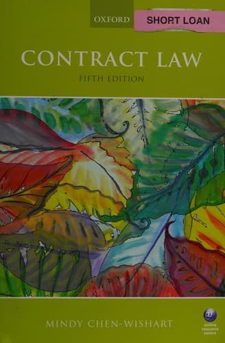 Portada de Contract law