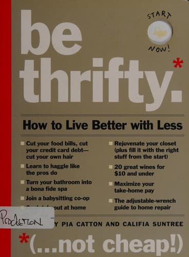 Portada de Be thrifty