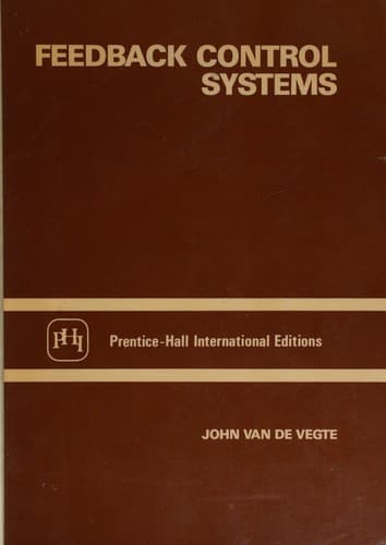 Portada de Feedbackcontrol systems