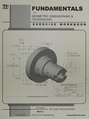 Portada de Fundamentals of geometric dimensioning and tolerancing