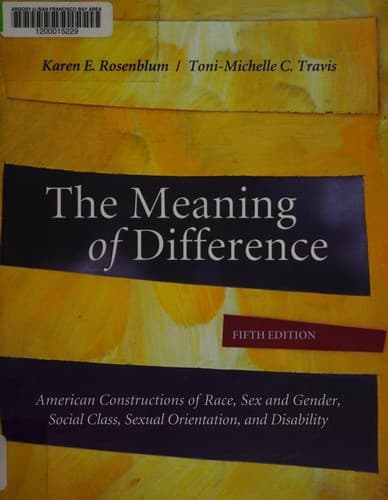 Portada de The meaning of difference