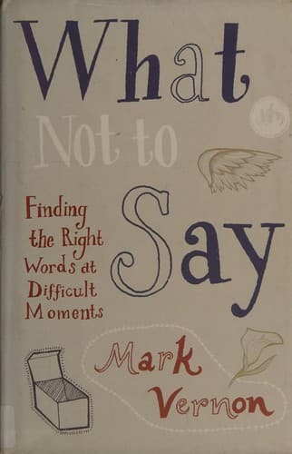 Portada de What not to say