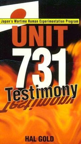 Portada de Unit 731 Testimony