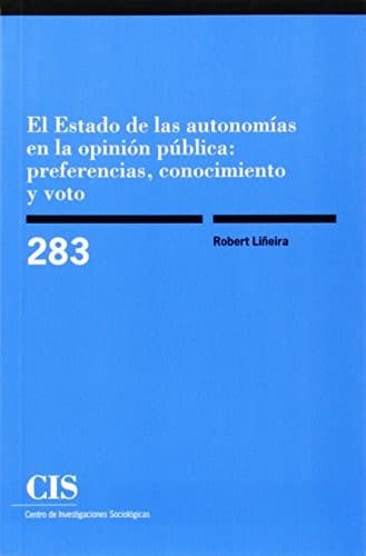Portada de El Estado de las autonomías en la opinión pública
