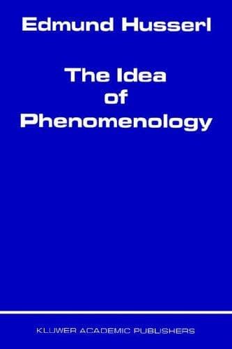 Portada de The Idea of Phenomenology