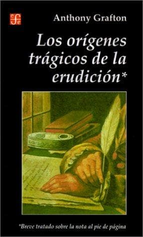 Portada de Origenes Tragicos De LA Erudicion