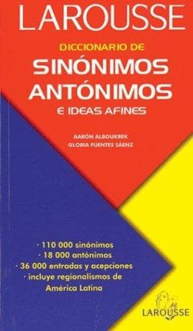 Portada de Diccionario de sinónimos, antónimos, e ideas afines