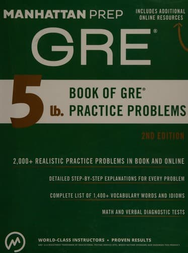 Portada de 5 lb. book of GRE practice problems
