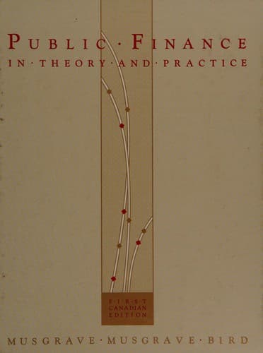 Portada de Public finance in theory and practice