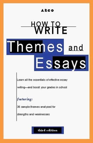 Portada de How to write themes & essays