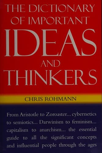 Portada de The dictionary of important ideas and thinkers