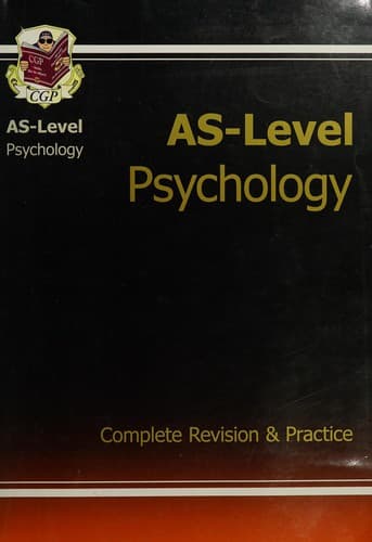 Portada de AS-level psychology