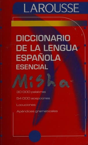 Portada de Diccionario Esencial de la Lengua Espanola