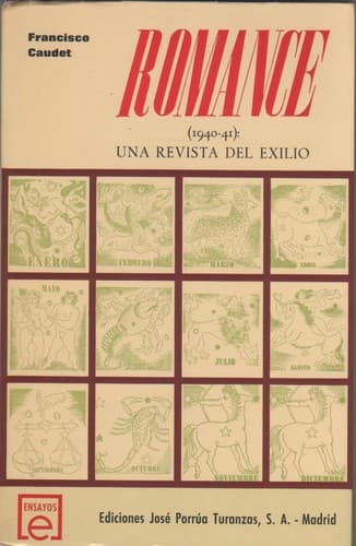Portada de Romance, (1940-41), una revista del exilio