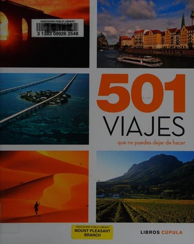 Portada de 501 viajes que no puedes dejar de hacer