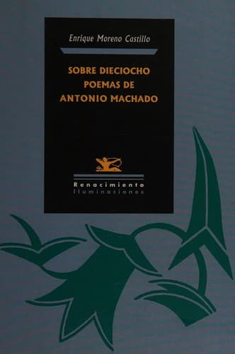 Portada de Sobre dieciocho poemas de Antonio Machado