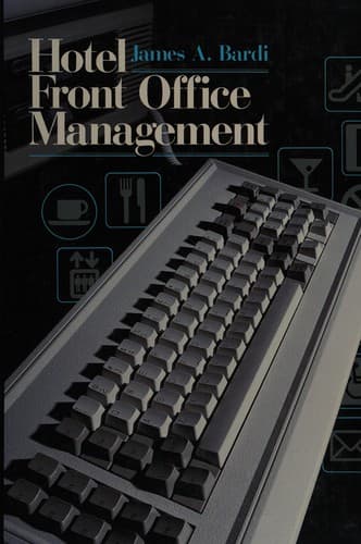 Portada de Hotel front office management