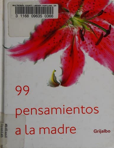 Portada de 99 pensamientos a la madre