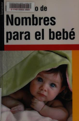 Portada de Diccionario de nombres para el bebe