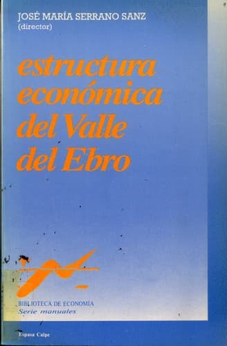 Portada de Estructura económica del Valle del Ebro