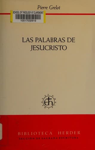 Portada de Las palabras de Jesucristo