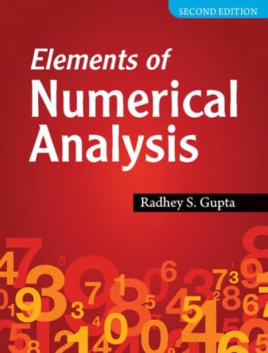 Portada de Elements of Numerical Analysis