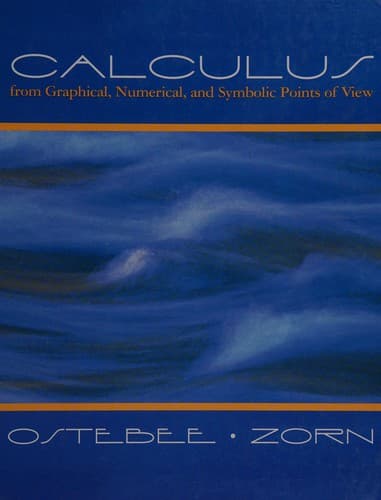 Portada de Calculus from graphical, numerical, and symbolic points of view