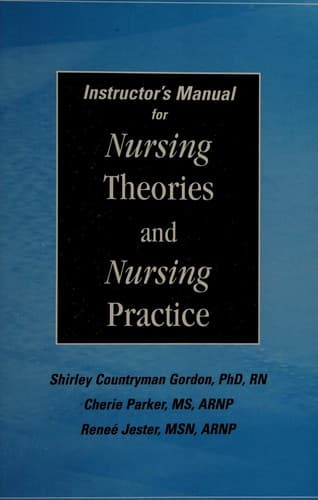 Portada de Nursing theories and nursing practice