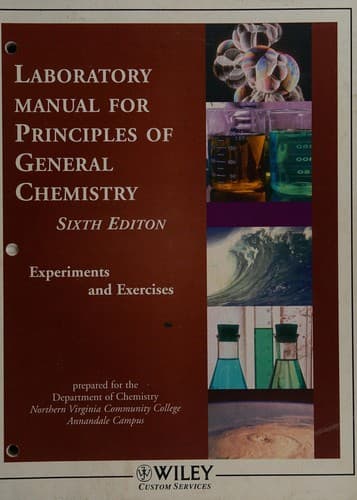 Portada de Laboratory manual for principles of general chemistry