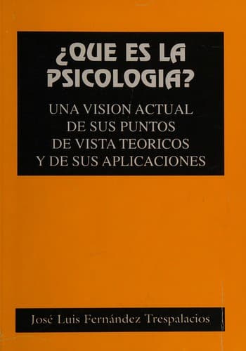 Portada de ¿Qué es la psicología?