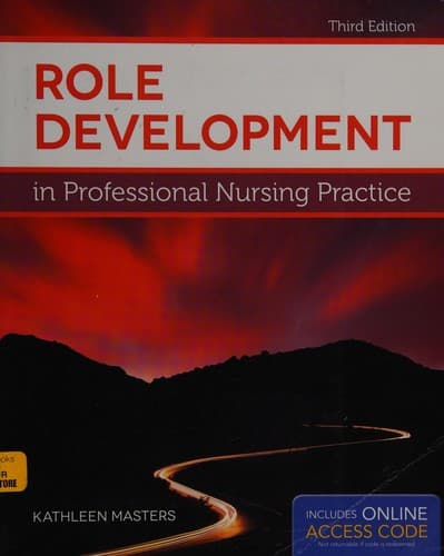 Portada de Role Development in Professional Nursing Practice
