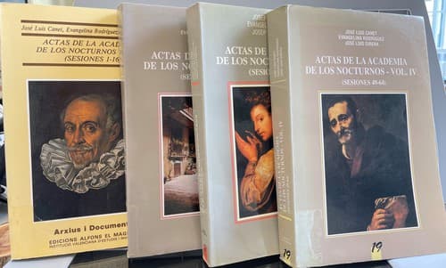 Portada de Actas de la Academia de los Nocturnos