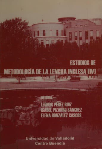 Portada de Estudios de metodología de la lengua inglesa (IV)