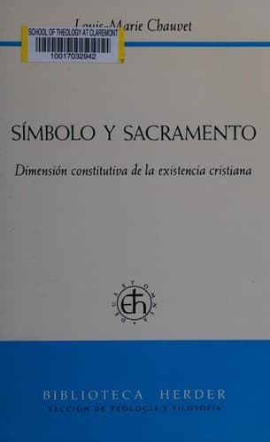 Portada de Symbolo y sacramento